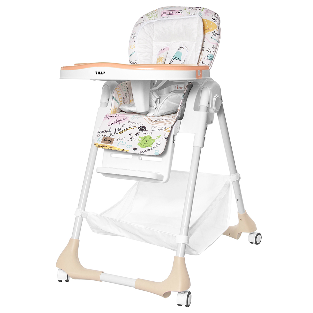 Carrello Стульчик для кормления  BABY TILLY  Bistro  T-641/2  Grey