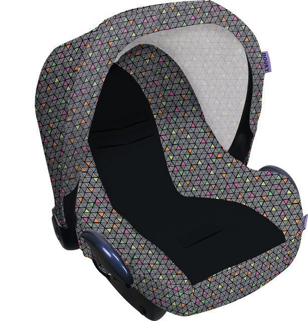 Xplorys Чехол в автокресло DOOKY Seat cover 0+ Neon Triangle