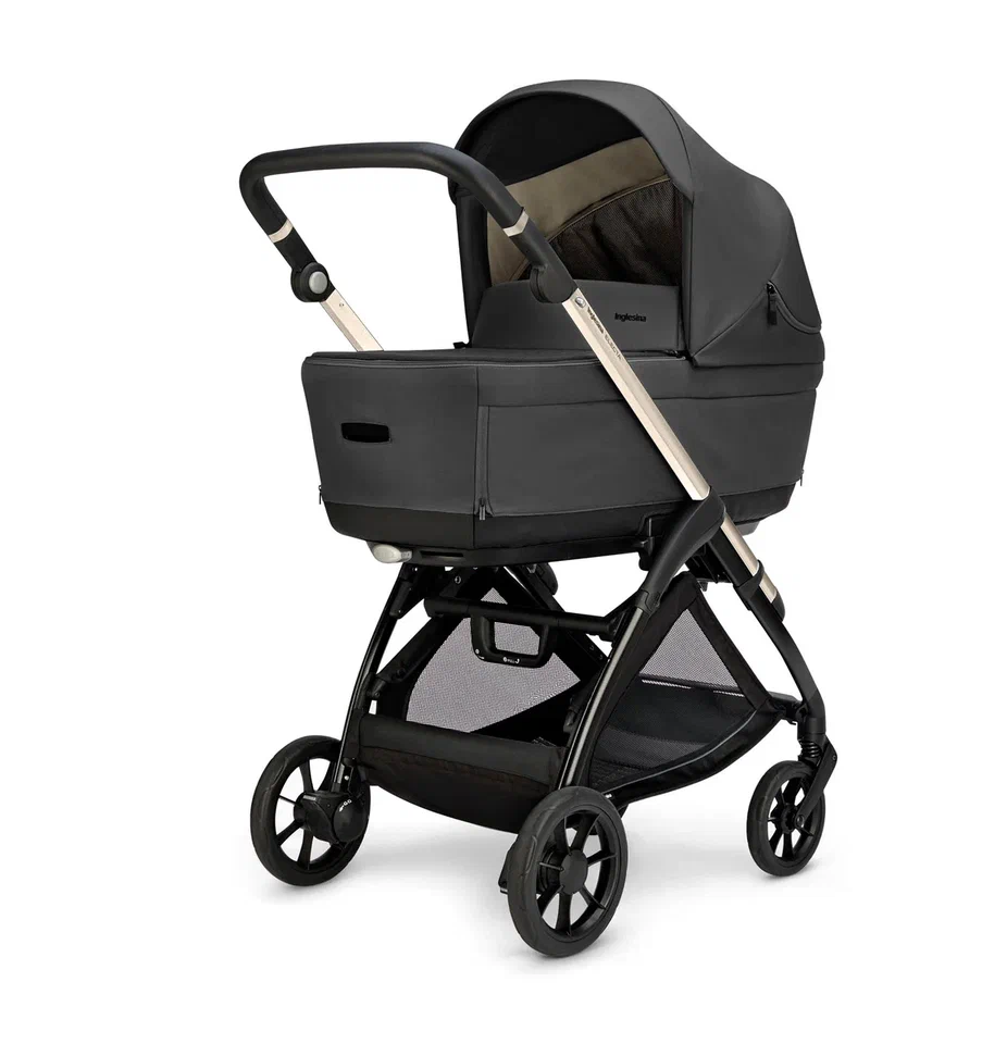 Коляска 2 в 1 Inglesina Electa New с подставкой под люльку Stand Up, Upper Black